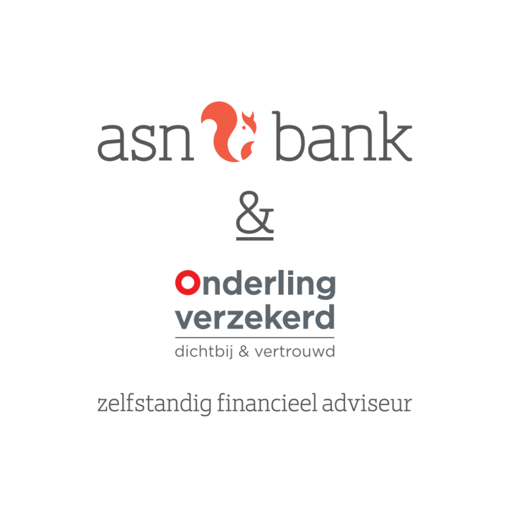 Dual logo ASN Bank en Onderling Verzekerd Dual logo ASN Bank en Onderling Verzekerd