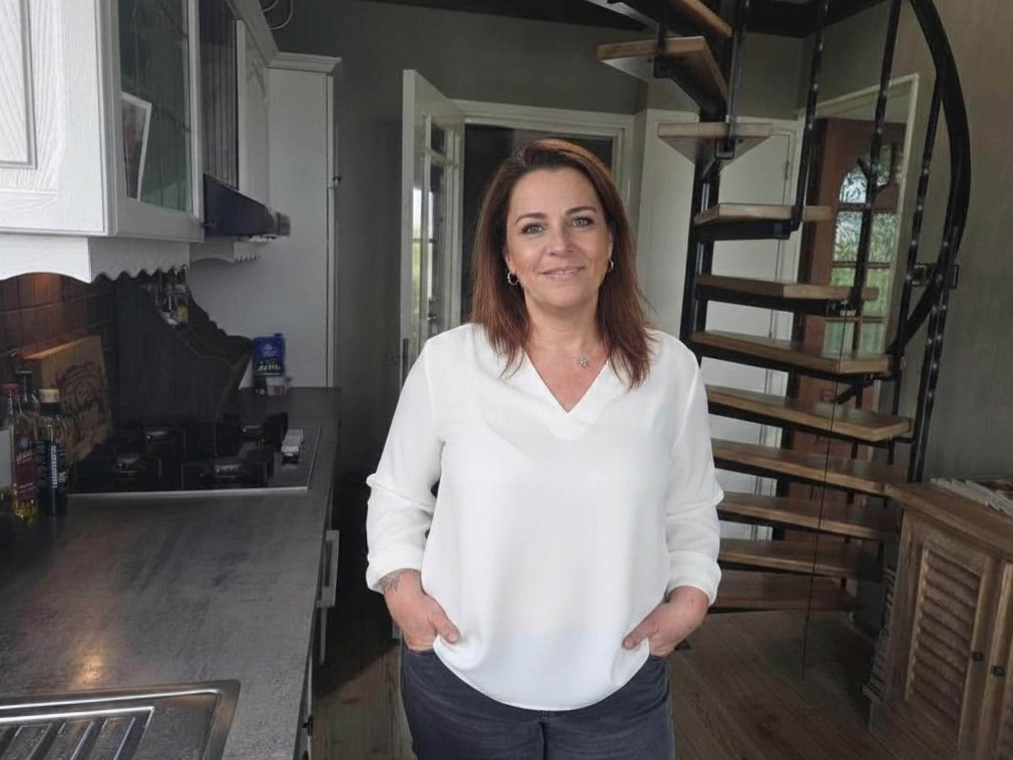 Particuliere klant in woonkeuken. Onderling Verzekerd Particuliere klant in woonkeuken. Onderling Verzekerd